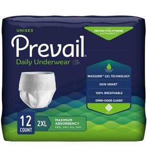 Prevail Adult Incontinence Underwear for Men & Women, Maximum Absorbency